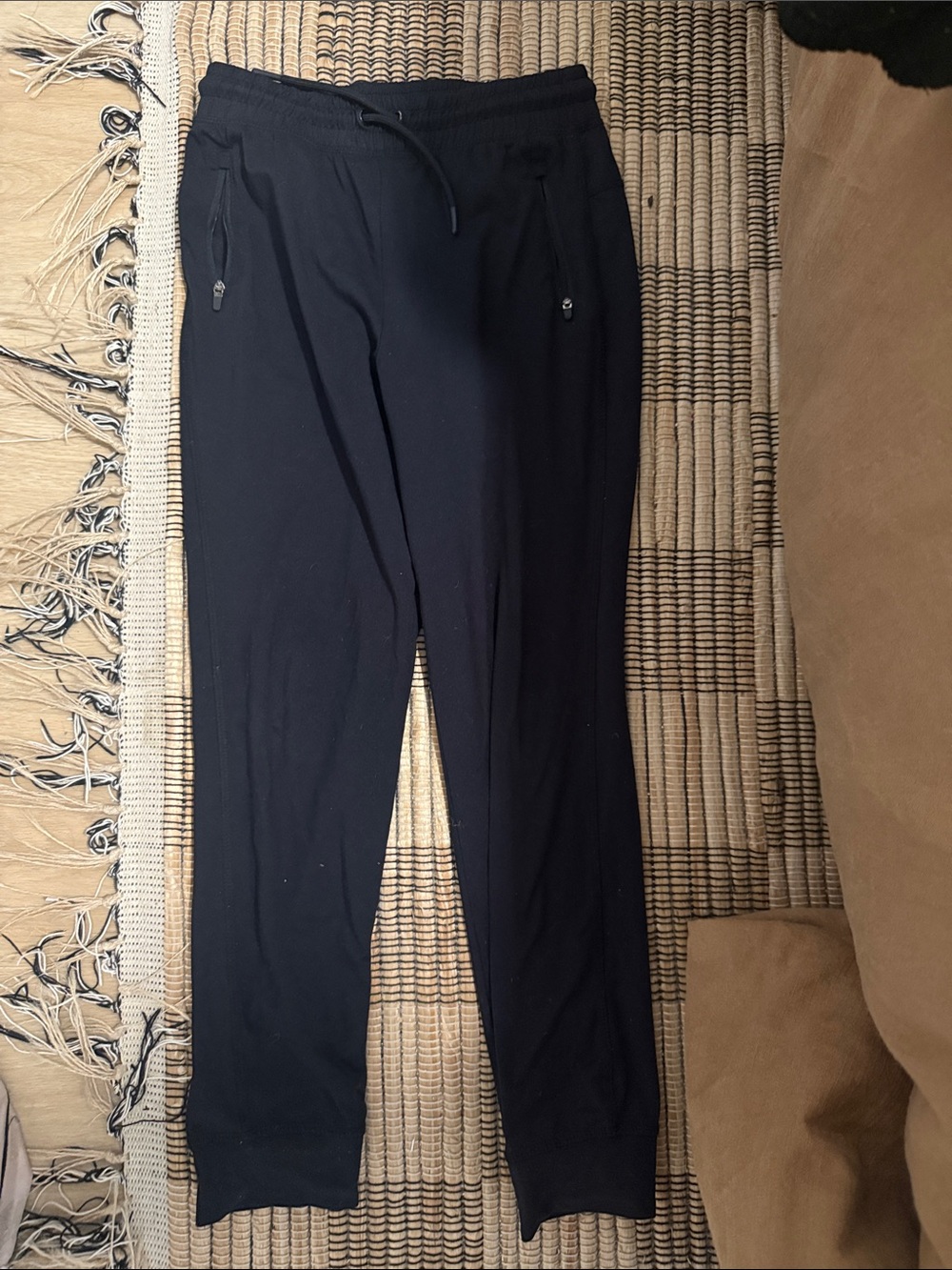 all in motion Black Drawstring Jogger Pants with Zip Pockets